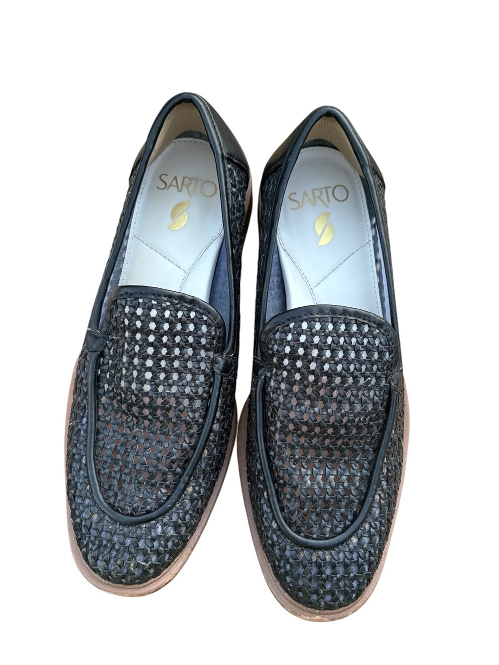 Sarto Black Woven Leather Loafers | Italian-Inspired Hand Crafted Slip-Ons